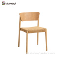 Cadeira de jantar de madeira de estilo italiano de luxo